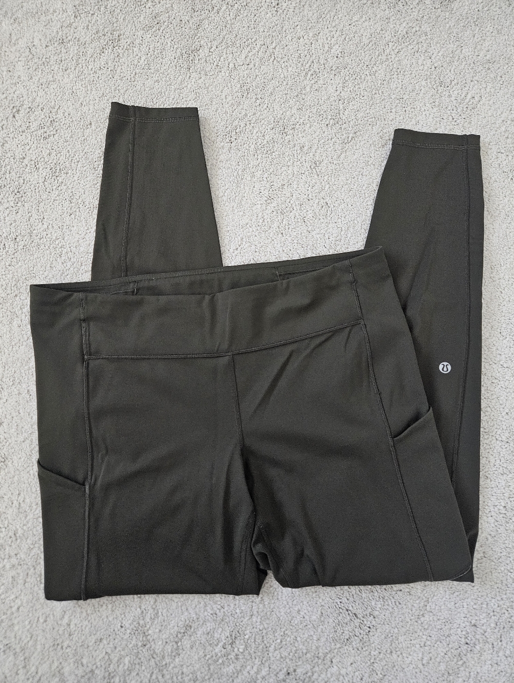 Lululemon | Speed Up Athletic Leggings Dark Olive Green lw5bmus Womens 12
